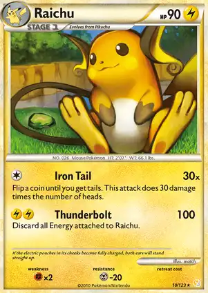 Raichu 10/123 HeartGold & SoulSilver