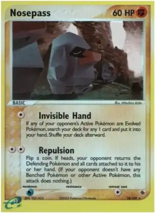 Nosepass 18/109 EX Ruby & Sapphire