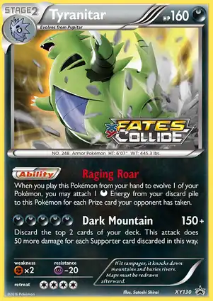 Tyranitar XY130 XY Promos