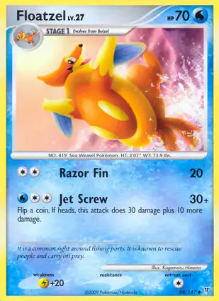 Floatzel 58/147 Supreme Victors