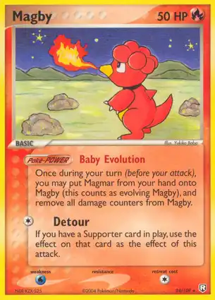 Magby 24/109 EX Team Rocket Returns
