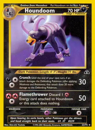 Houndoom 23/75 Neo Discovery 1st Edition