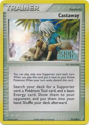 Castaway 72/100 EX Crystal Guardians
