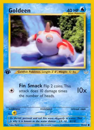 Goldeen 45/64 Neo Revelation 1st Edition