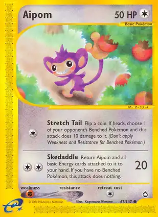 Aipom 67/147 Aquapolis