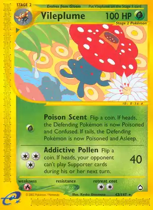 Vileplume 43/147 Aquapolis