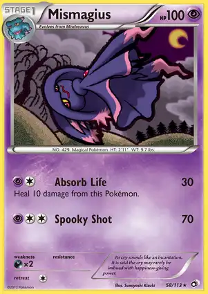 Mismagius 58/113 Legendary Treasures