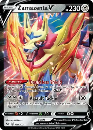 Zamazenta V 139/202 Sword & Shield