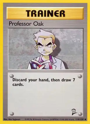 Professor Oak 116/130 Base Set 2