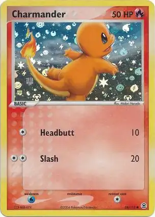 Charmander 58/112 EX FireRed & LeafGreen