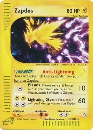 Zapdos H32/H32 Aquapolis