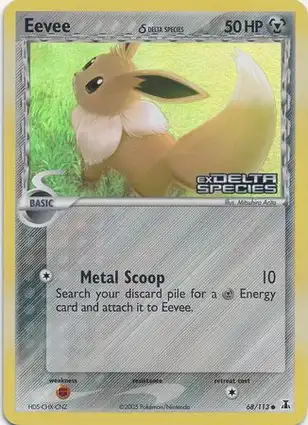 Eevee 68/113 EX Delta Species