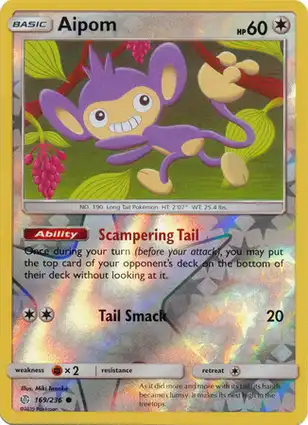 Aipom 169/236 Cosmic Eclipse