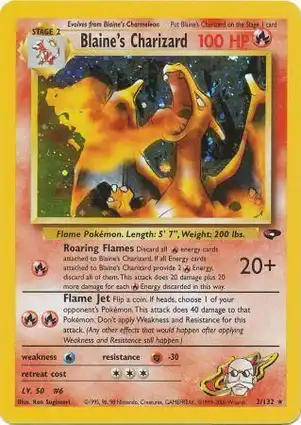 Blaine's Charizard 2/132 Gym Challenge