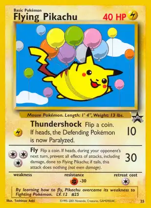 Flying Pikachu 25 Wizards of the Coast Promos