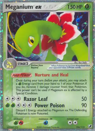 Meganium ex 106/115 EX Unseen Forces