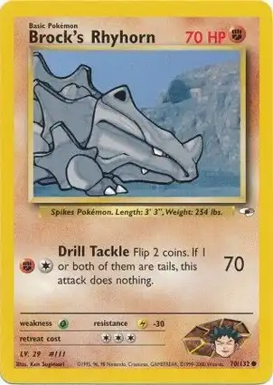 Brock's Rhyhorn 70/132 Gym Heroes