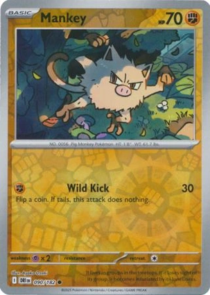 Mankey 090/182 Destined Rivals