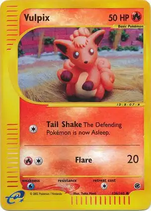 Vulpix 136/165 Expedition Base Set