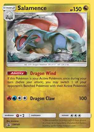 Salamence SM140 Sun & Moon Promos