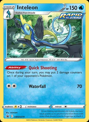 Inteleon SWSH279 Sword & Shield Promos