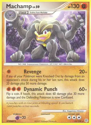 Machamp 31/130 Diamond & Pearl