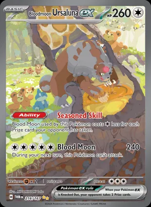 Bloodmoon Ursaluna ex 216/167 Twilight Masquerade