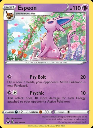 Espeon SWSH174 Sword & Shield Promos