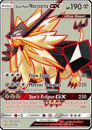 Dusk Mane Necrozma-GX 145/156 Ultra Prism