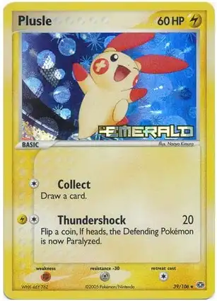 Plusle 39/106 EX Emerald