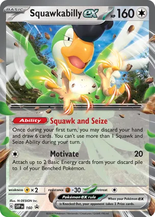Squawkabilly ex 160 Scarlet & Violet Promos