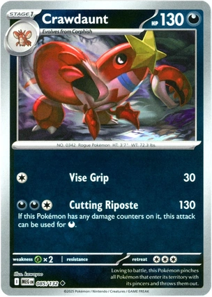Crawdaunt 085/132 Mega Evolution