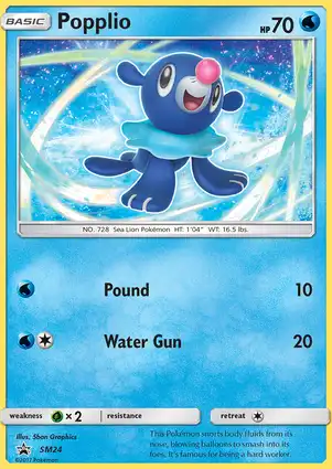Popplio SM24 Sun & Moon Promos