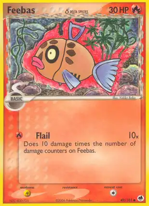 Feebas 49/101 EX Dragon Frontiers