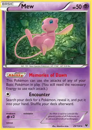 Mew 29/124 Fates Collide