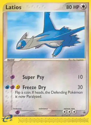Latios 015 EX Nintendo Promos