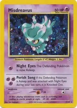 Misdreavus 11/64 Neo Revelation
