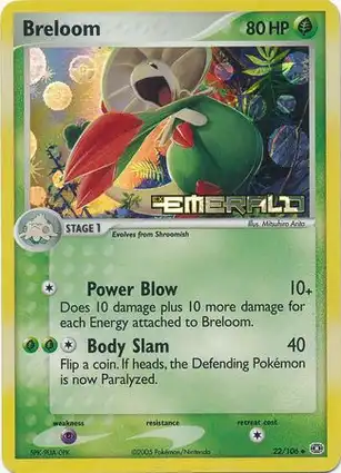 Breloom 22/106 EX Emerald