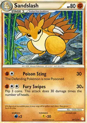 Sandslash 29/123 HeartGold & SoulSilver