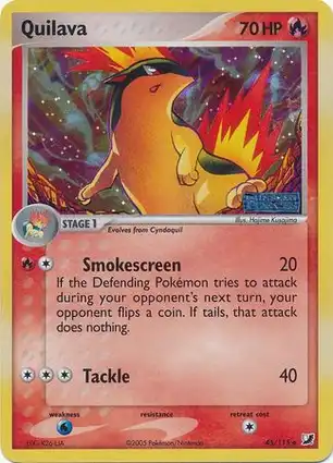 Quilava 45/115 EX Unseen Forces