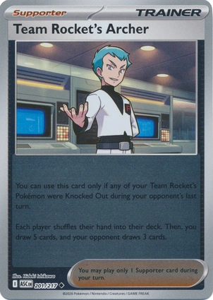 Team Rocket's Archer 201/217 Ascended Heroes
