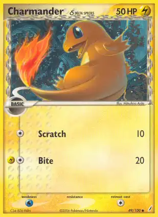 Charmander 49/100 EX Crystal Guardians