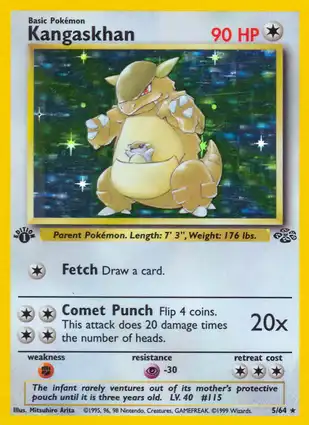 Kangaskhan 5/64 Jungle 1st Edition