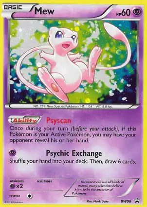 Mew BW98 Black & White Promos