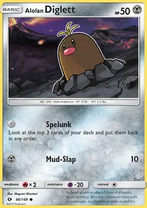 Alolan Diglett 86/149 Sun & Moon