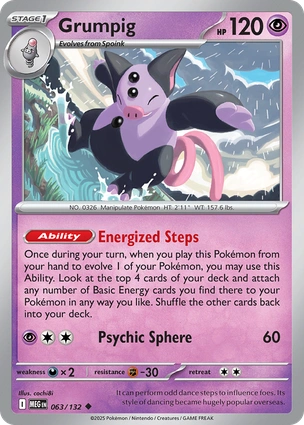 Grumpig 063/132 Mega Evolution