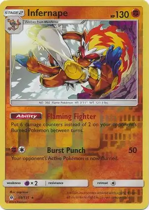 Infernape 59/131 Forbidden Light