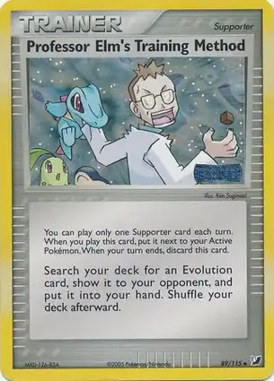 Professor Elm's Training Method 89/115 EX Unseen Forces