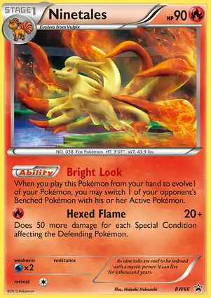 Ninetales BW66 Black & White Promos