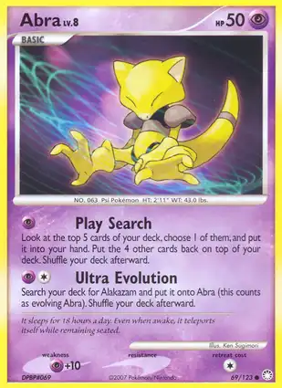 Abra 69/123 Mysterious Treasures